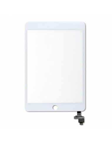 iPad Mini 3 de cristal con pantalla táctil blanca, calidad HQ con conector iC