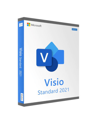 Licencia digital Microsoft Visio 2021 estándar 32/64 bits 1 PC multilingüe